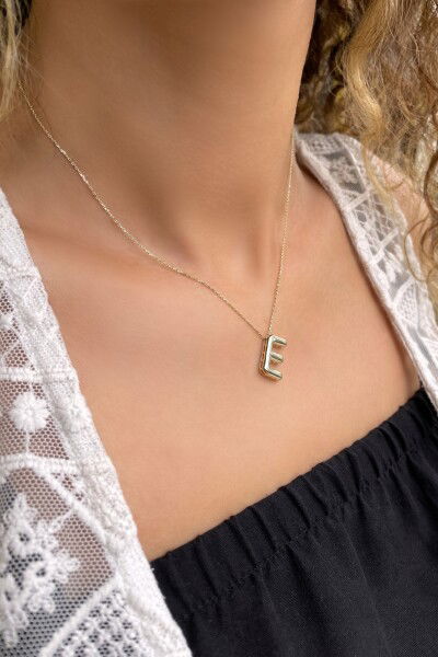 Balon Harf Altın Kolye 8KLY530 - Altınaşkı