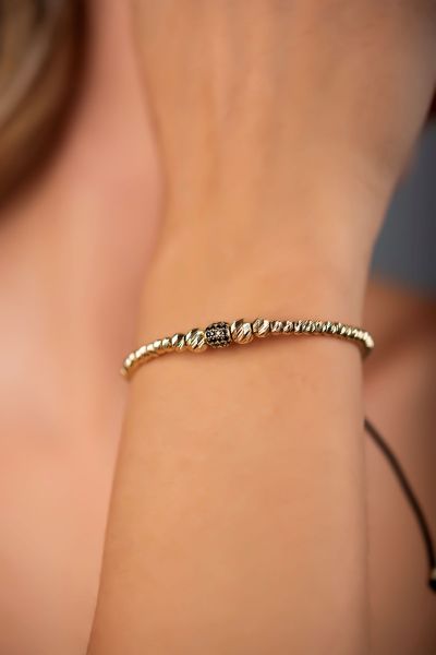 Bay & Bayan İpli Dorika Altın Bileklik 14KNY6459 - Altınaşkı