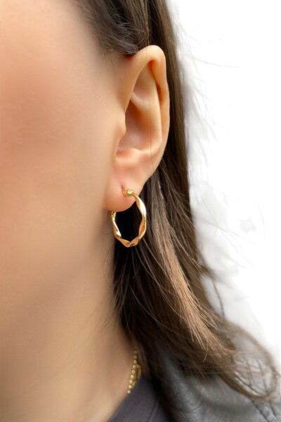 Burgu Altın Küpe 8KP570 - Altınaşkı