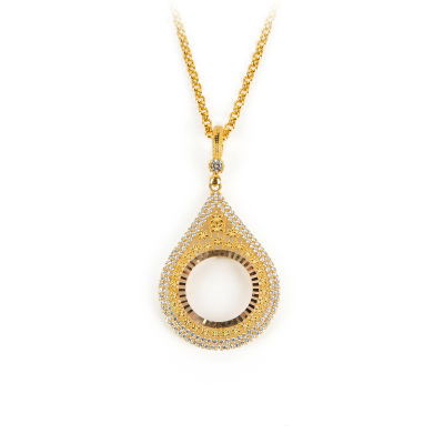 Çeyrek Altın Çerçeve Kolye 14CRCV28 - Altınaşkı