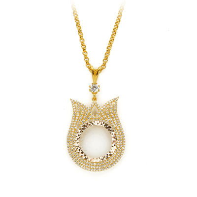 Çeyrek Altın Çerçeve Kolye 14CRCV29 - Altınaşkı