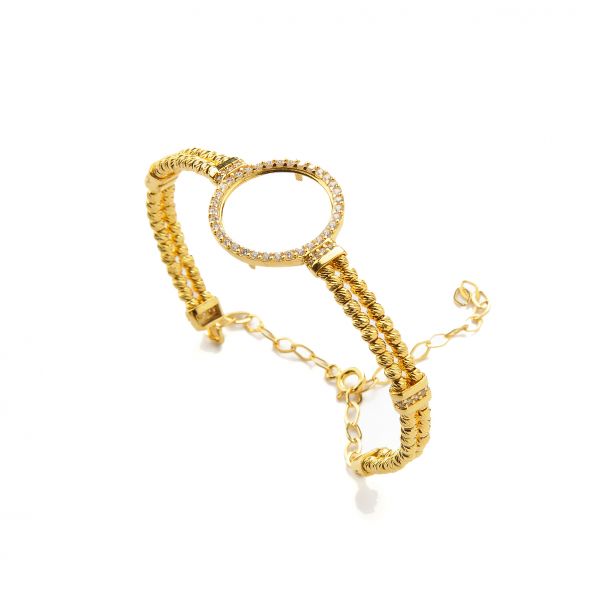 Çeyrek Çerçeveli Altın Bileklik 14KLPC117 - Altınaşkı