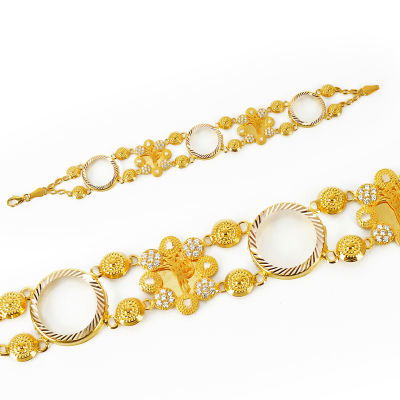 Çeyrek Çerçeveli Altın Bileklik 14KNY135 - Altınaşkı