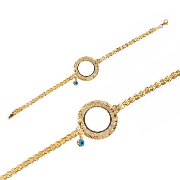 Çeyrek Çerçeveli Altın Bileklik 14KNY775 - Altınaşkı