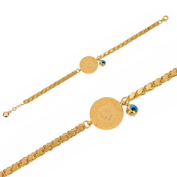 Çeyrekli Altın Bileklik 14KNY822 - Altınaşkı