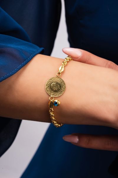 Çeyrekli Halat Altın Bileklık 14KNY4092 - Altınaşkı