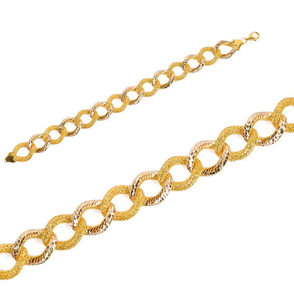 Çifttaraflı Taşsız Uzayyolu Altın Bileklik 14KNY840 - Altınaşkı