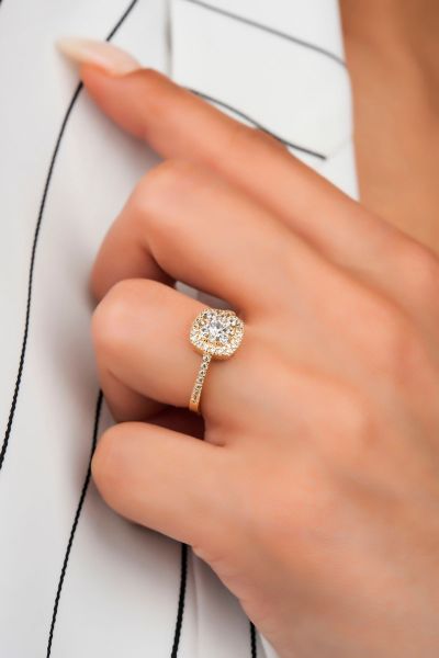 Coronet Altın Yüzük 14YZ4041 - Altınaşkı