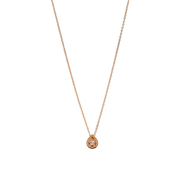 Damla Tektaşlı Altın Kolye 14KLY1665 - Altınaşkı