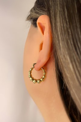 Denizatı Halka Altın Küpe 8KP2692 - 1