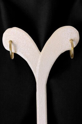 Desenli Halka Altın Küpe 8KP2993 - 2