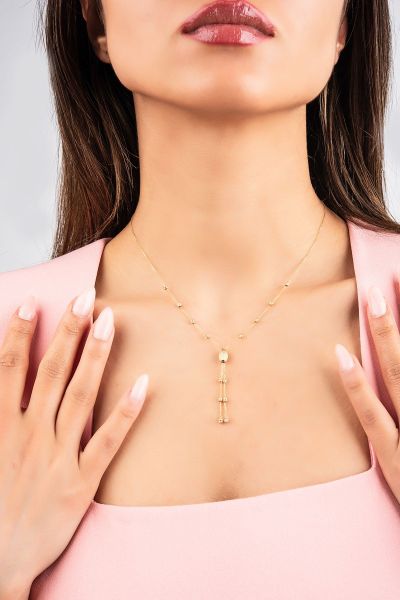 Dorika Altın Kolye 14KLY2130 - Altınaşkı