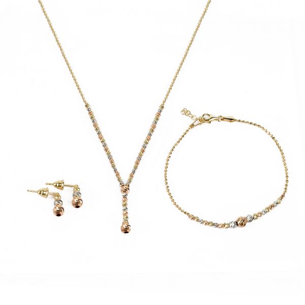 Dorika Altın Üçlü Set 14MNST75 - Altınaşkı