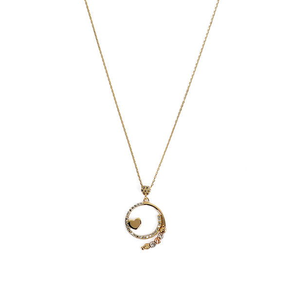 Dorika Kalpli Altın Kolye 14KLY2207 - Altınaşkı