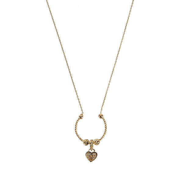 Dorika Kalpli Altın Kolye 14KLY2242 - Altınaşkı