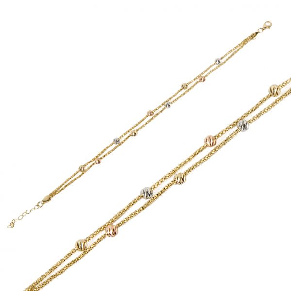 Dorika Toplu Altın Bileklik 14KNY668 - Altınaşkı