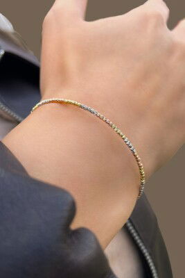 Dorika Toplu Altın Bilezik 14KLPC2077 - 4