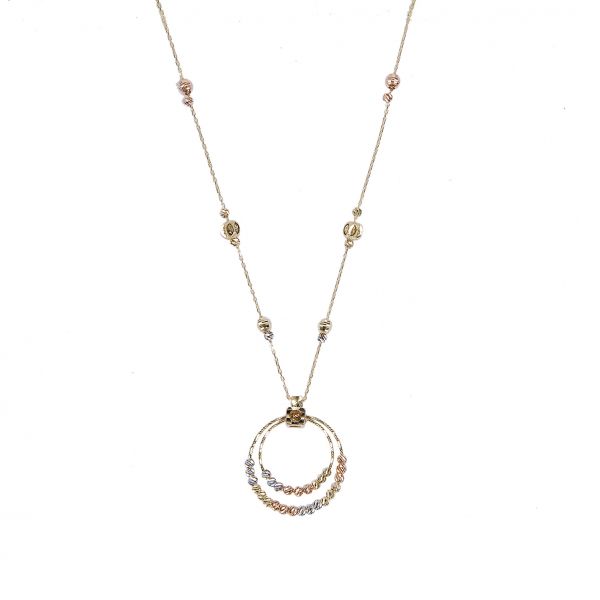 Dorika Toplu Altın Kolye 14KLY2564 - Altınaşkı