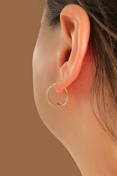 Dorika Toplu Altın Küpe 14KP7415 - Altınaşkı