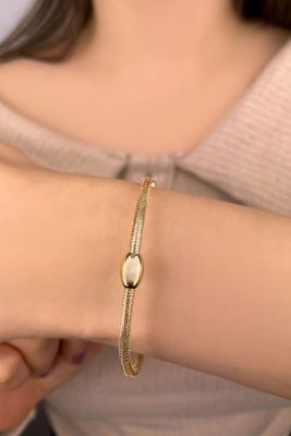 Dorika Toplu Esnek Altın Bileklik 14KNY1001 - 3