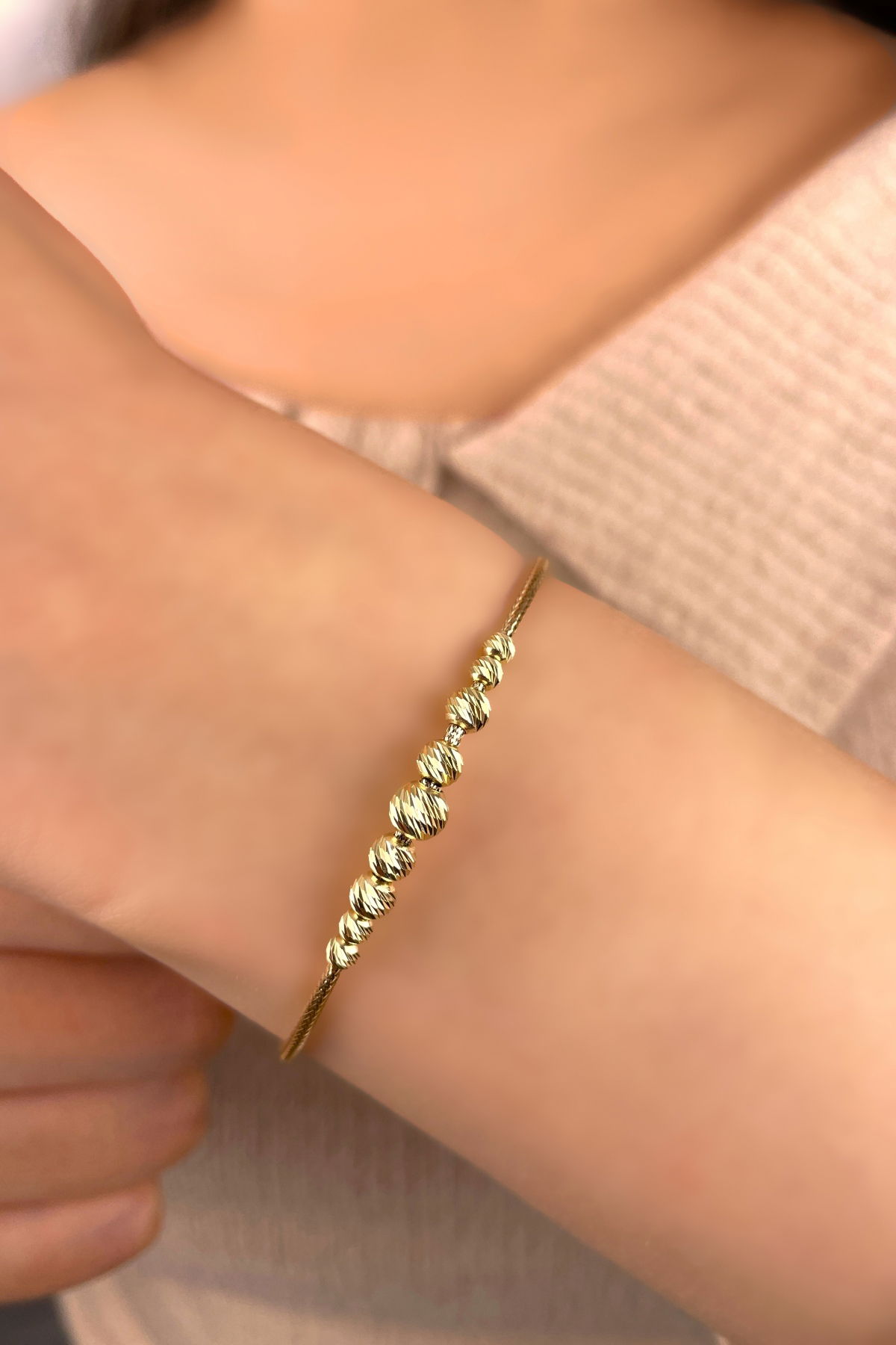 Dorika Toplu İtalyan Altın Bileklik 14KNY5555 - 1