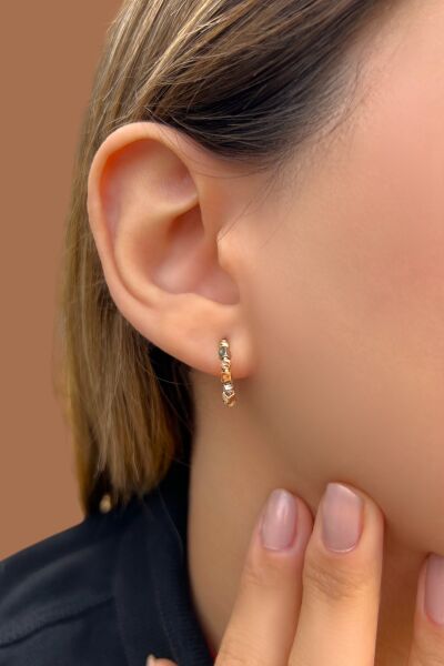 Dorika Toplu Küplü Halka Altın Küpe 14KP4829 - Altınaşkı