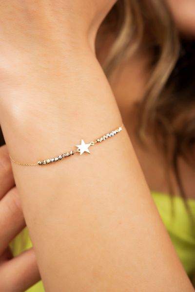 Dorika Toplu Yıldız Altın Bileklık 14KNY1146 - Altınaşkı