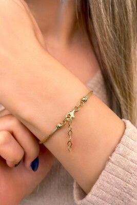 Dorikalı Altın Bileklik 14KNY9151 - 3