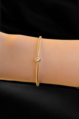 Dorikalı İtalyan Esnek Altın Bileklik 14KNY3434 - 1