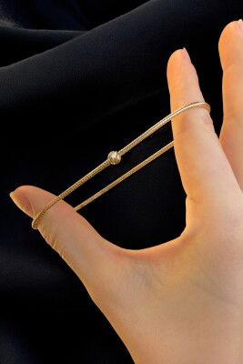 Dorikalı İtalyan Esnek Altın Bileklik 14KNY3434 - 2