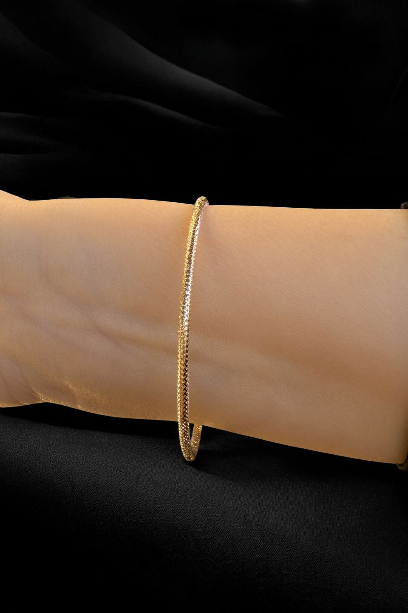 Dorikalı İtalyan Esnek Altın Bileklik 14KNY3434 - 3