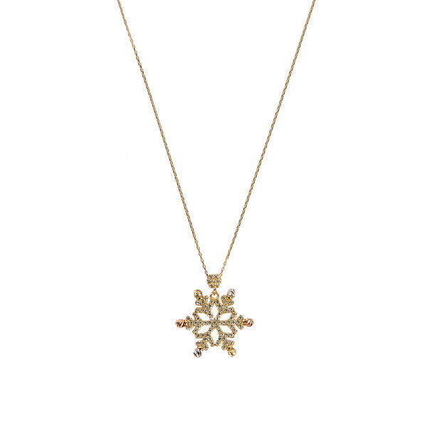 Dorikalı Kartanesi Altın Kolye 14KLY2234 - Altınaşkı