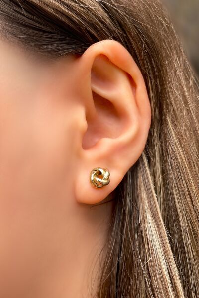 Düğüm Altın Küpe 8KP543 - Altınaşkı