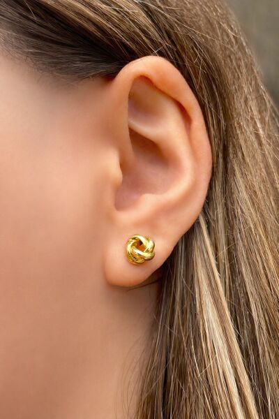 Düğüm Altın Küpe 8KP543 - Altınaşkı