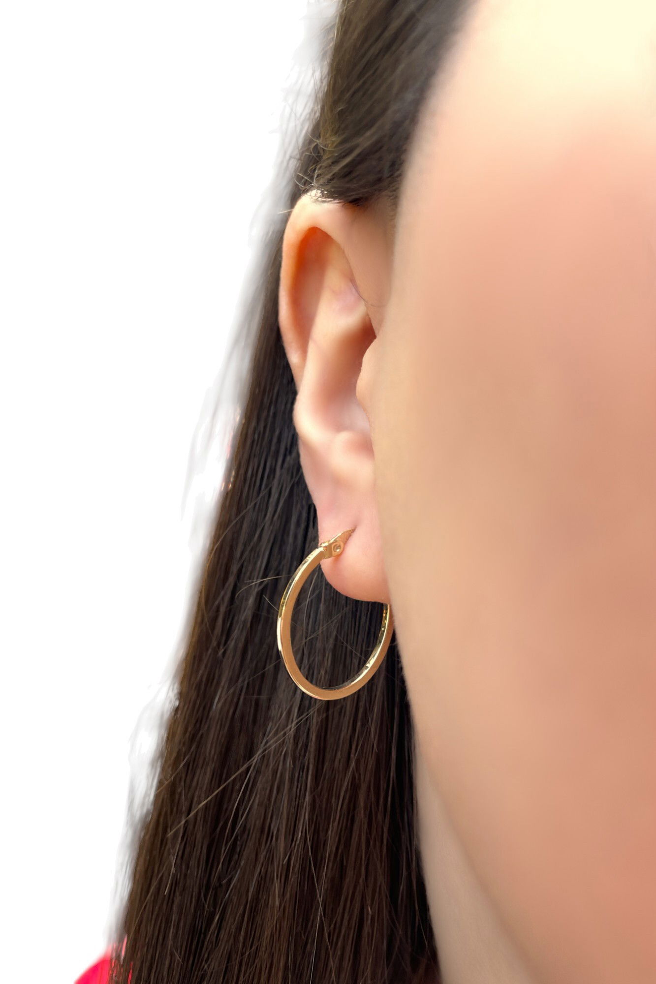 Elips Altın Küpe 14KP7420 - 2