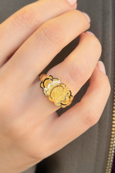 Erzurum Tokalı Burma Altın Yüzük 14YZ8976 - Altınaşkı