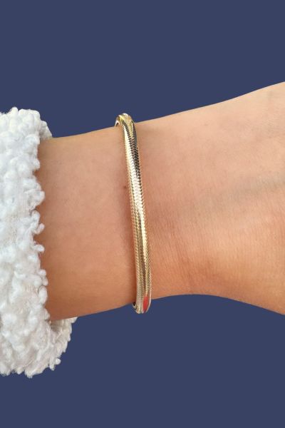 Esnek Altın Bileklik 14KNY6753 - Altınaşkı