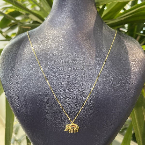 Fil Altın Kolye 14KLY5436 - Altınaşkı