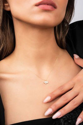 Fil Hayalet Altın Kolye 8KLY635 - 1