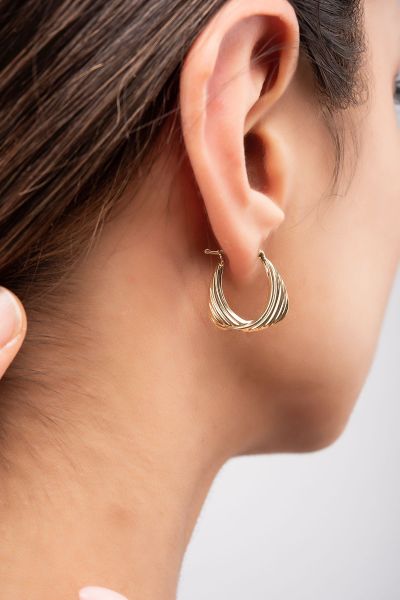 Fiyonk Altın Küpe 8KP404 - Altınaşkı