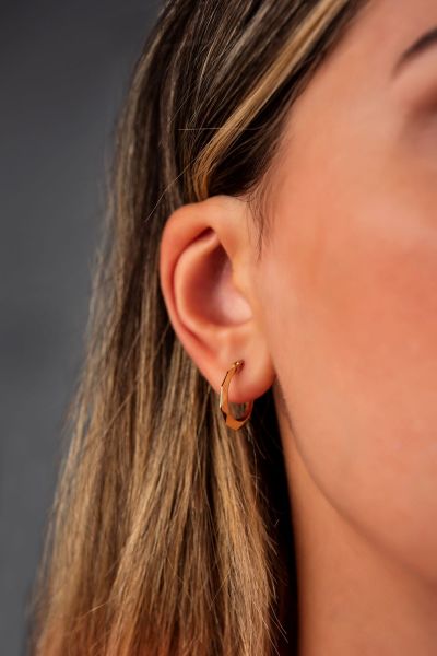 Geometrik Altın küpe 14KP7366 - Altınaşkı