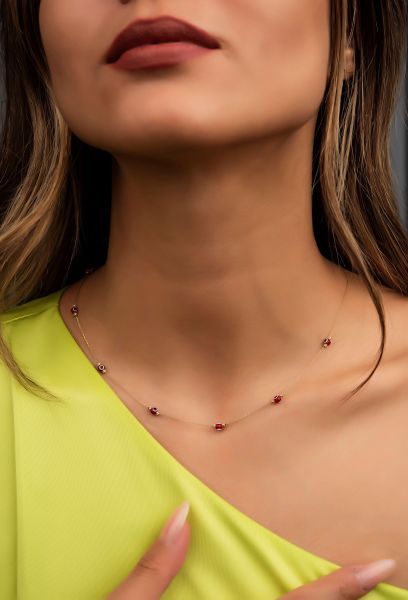 Göz Boncuklu Altın Kolye 14KLY5501 - Altınaşkı