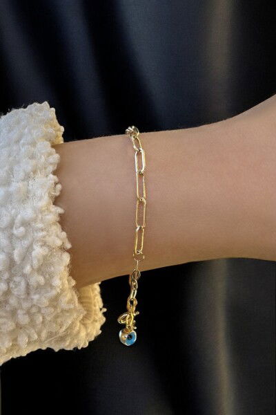 Göz Boncuklu Ataş Altın Bileklik 14KNY6042 - Altınaşkı