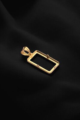 Gram Altın Çerçevesi Altın Kolye Ucu 14KLY8761 - 3