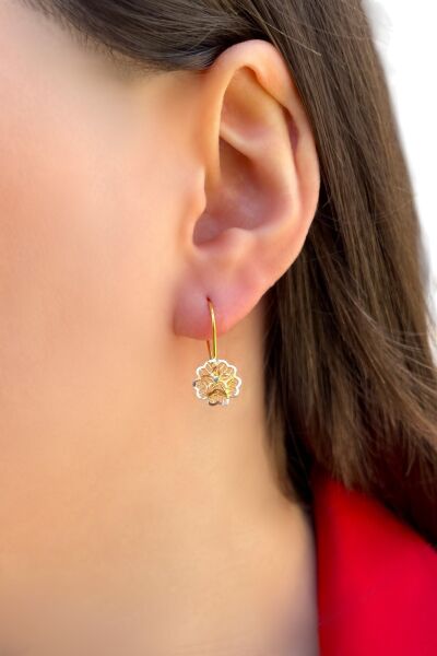 Gül Altın Küpe 8KP556 - Altınaşkı