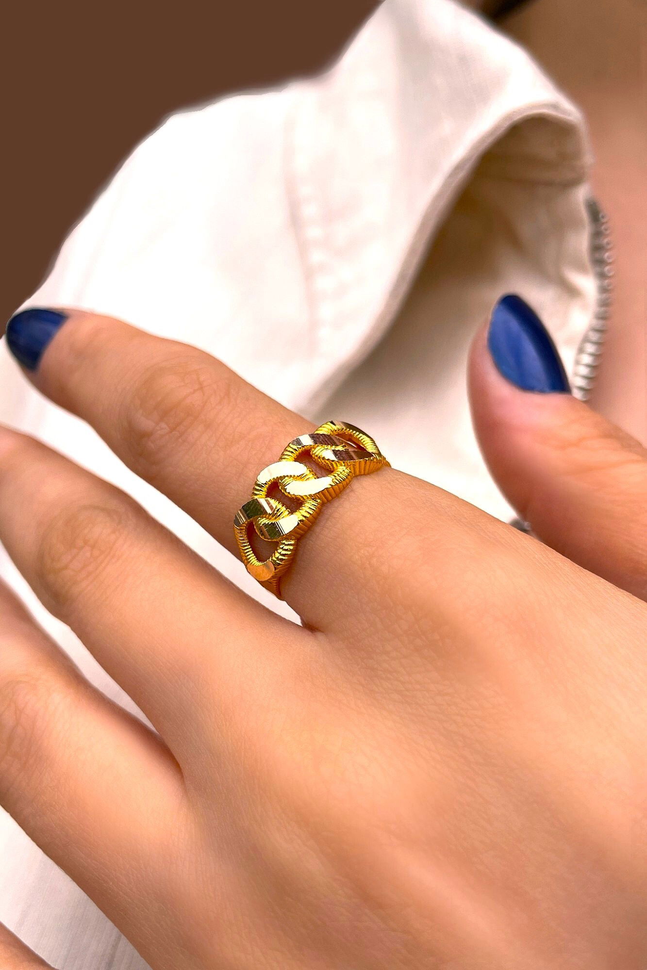 Gurmet Altın Yüzük 8YZK607 - 2