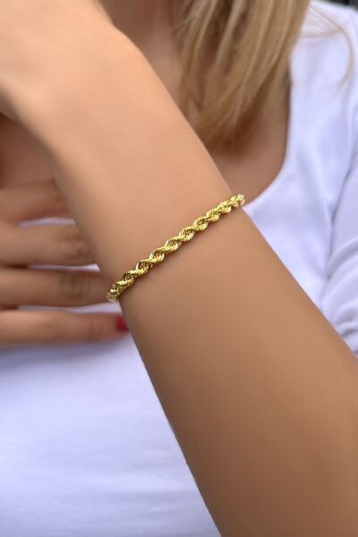 Halat Altın Bileklik 14KNY2273 - Altınaşkı