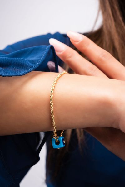 Halat Altın Bileklik 14KNY3897 - Altınaşkı