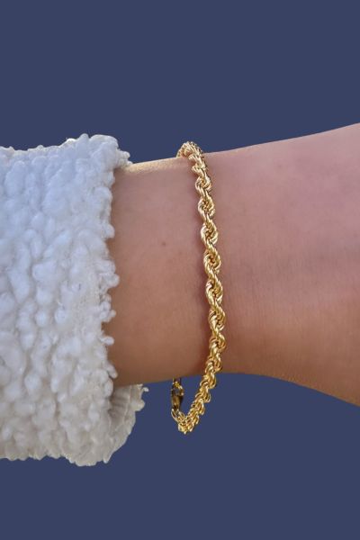 Halat Altın Bileklik 8KNY1417 - Altınaşkı