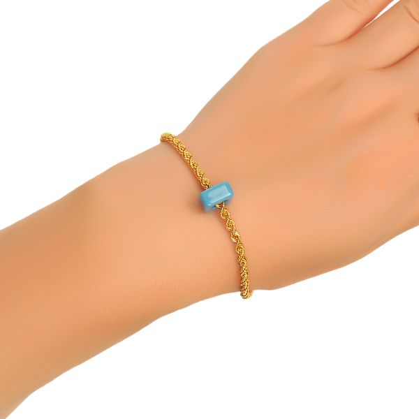 Halat Altın Bileklik 8KNY780 - Altınaşkı